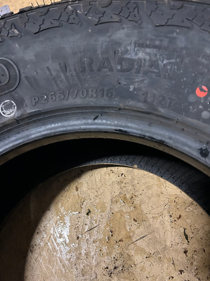 GROUNDSPEED VOYAGER AT BSW P 265 70 16 112T XL ALL TERRAIN TIRE 122751