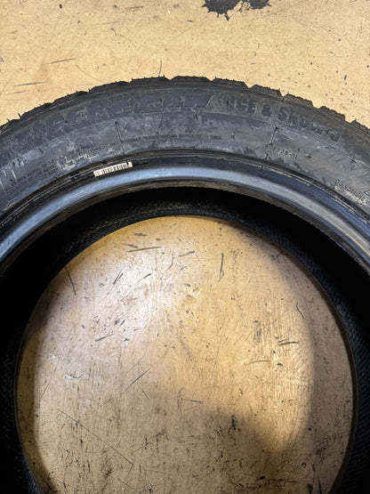 2 NOS UNIROYAL TIGER PAW ICE AND SNOW 3 BSW P 205 55 17 91H WINTER TIRE 09240