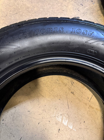 2 GOODYEAR EAGLE ENFORCER ALL WEATHER BSW P 255 60 18 108V TIRE 732005563