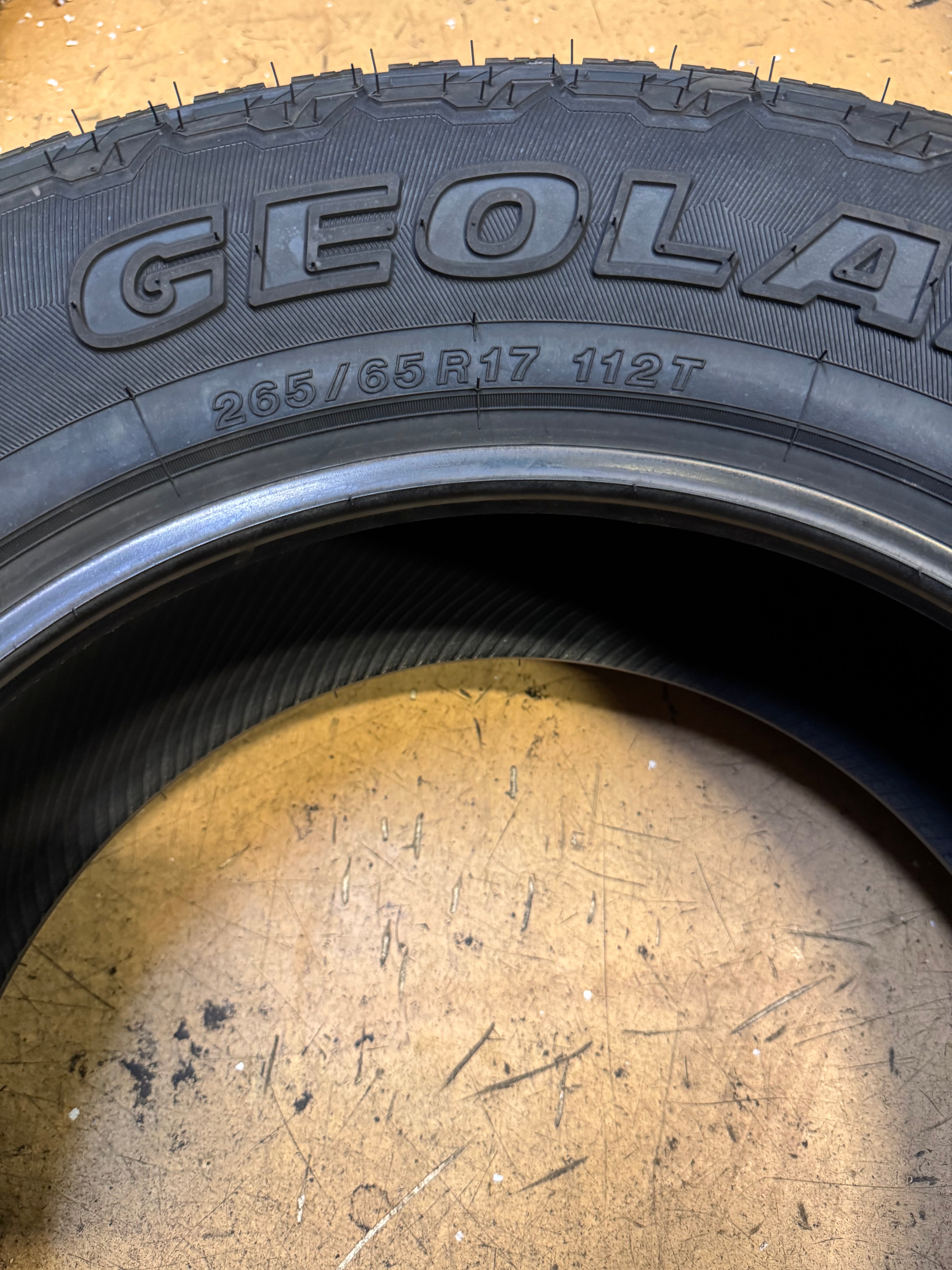 YOKOHAMA GEOLANDAR A/T4 G018 BSW P 265 65 17 112T ALL TERRAIN TIRE 110101907