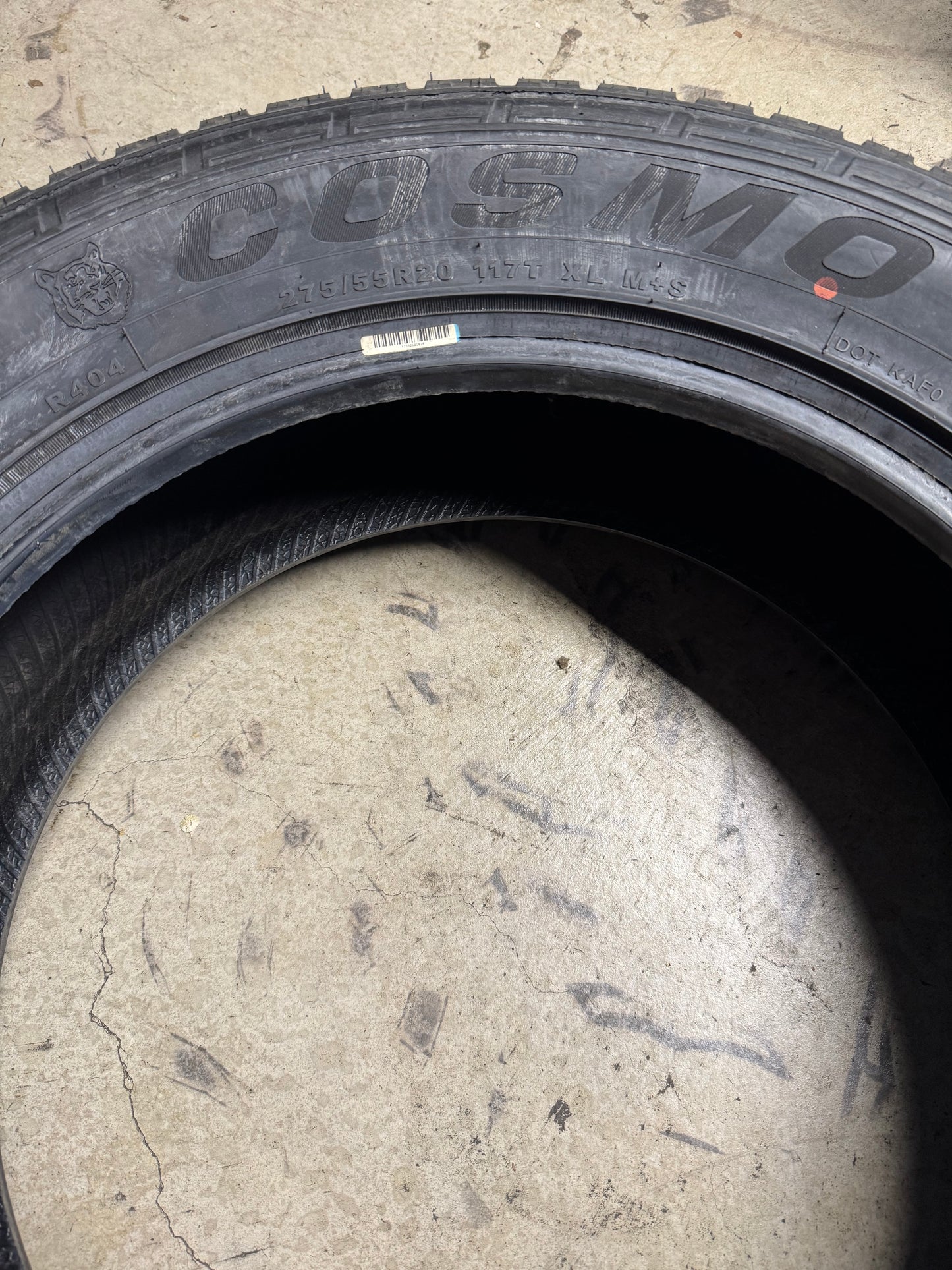 NOS COSMO EL TIGRE AT R404 BSW P 275 55 20 117T XL ALL TERRAIN TIRE I0086348
