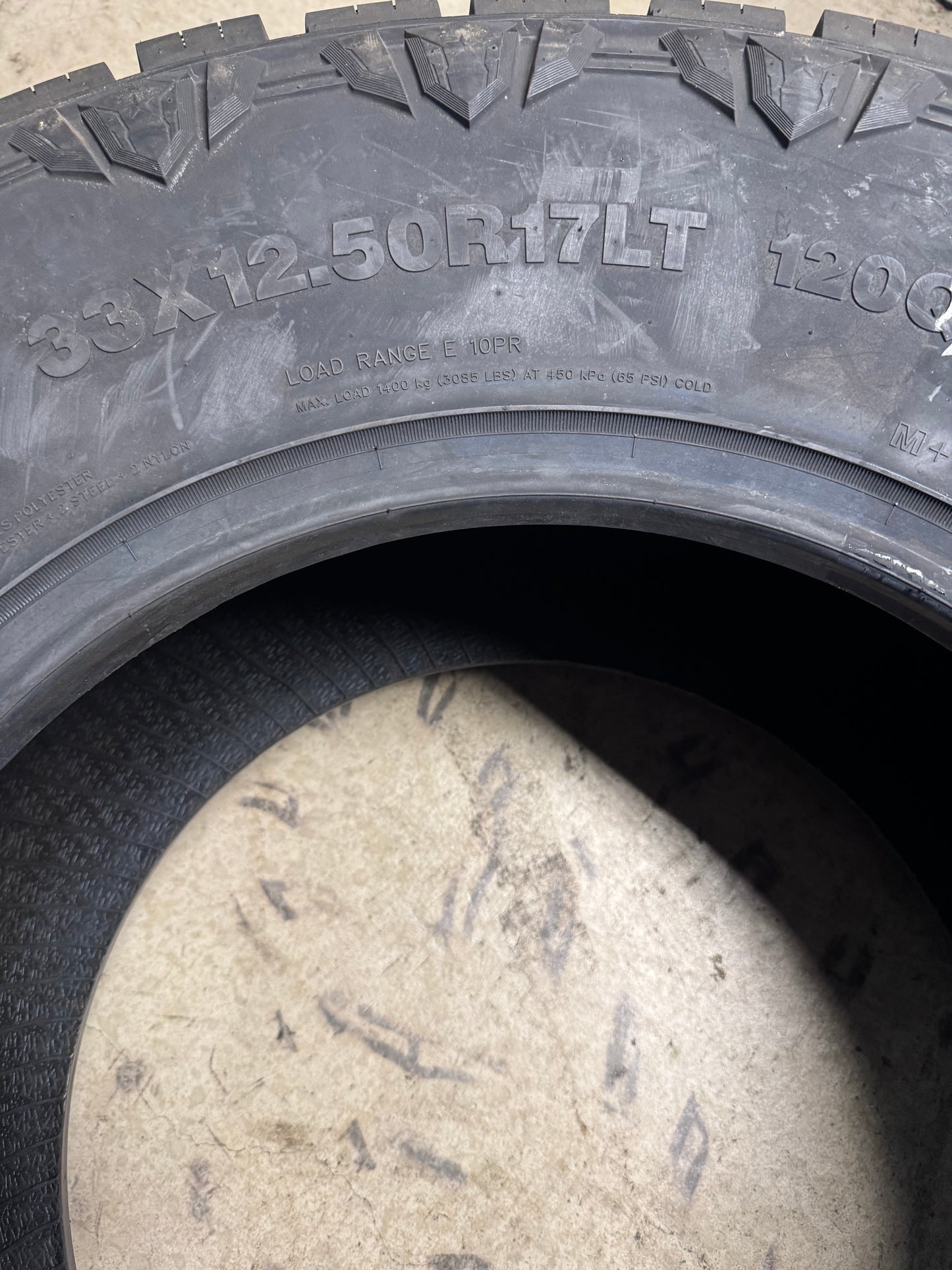 NOS PREDATOR NEW MUTANT X-AT BSW LT 33 12.5 17 120Q 10PLY ALL TERRAIN TIRE PRXAT08SF