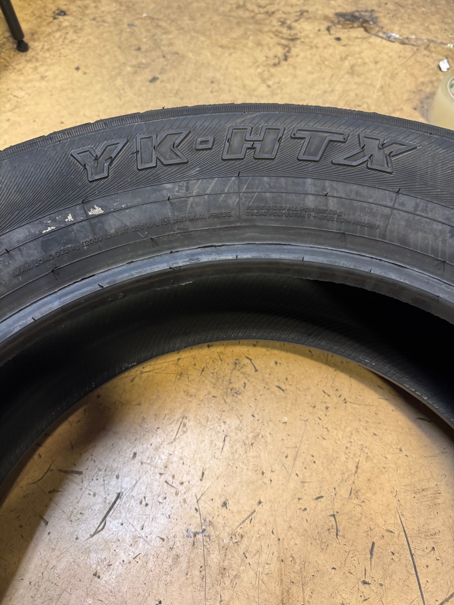 USED 10.5" NOS YOKOHAMA YK-HTX BSW P 245 60 18 105H HIGHWAY TERRAIN TIRE 110105419