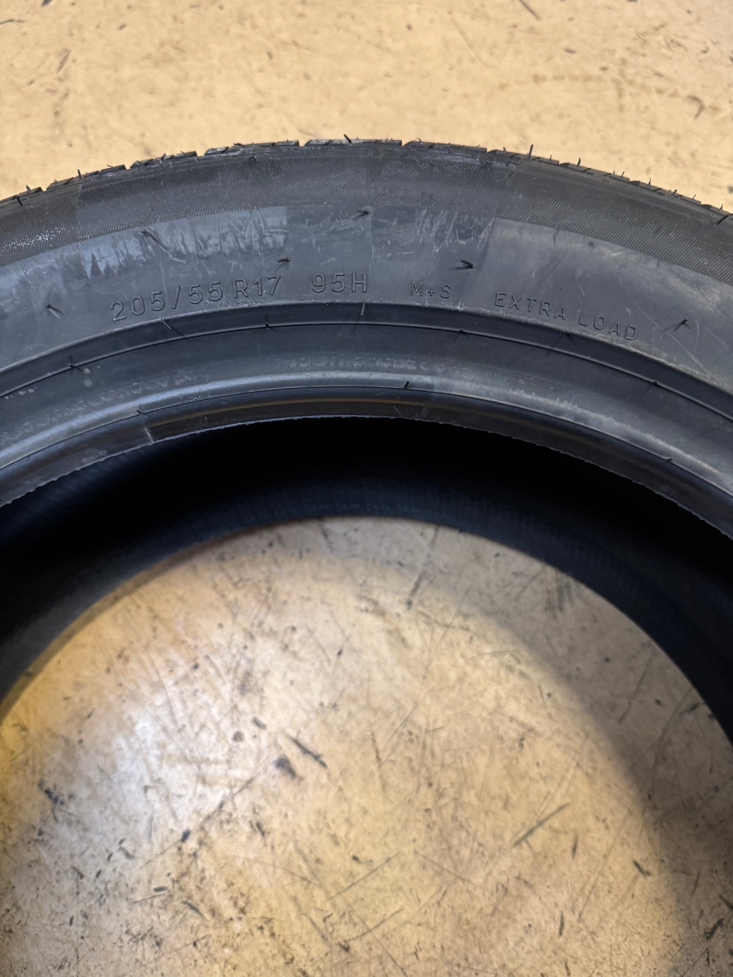 2 NOS UNIROYAL TIGER PAW TOURING A/S BSW P 205 55 17 95H XL ALL SEASON TIRE 63183
