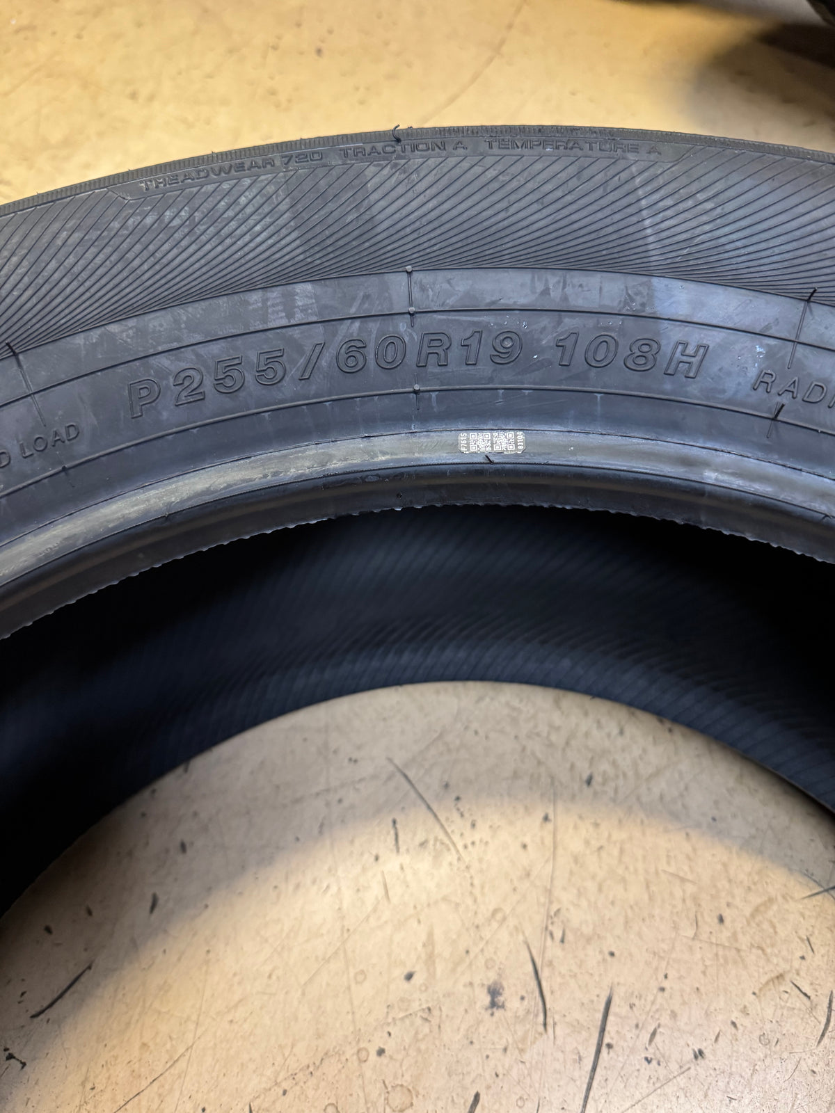 NOS YOKOHAMA YK-HTX BSW P 255 60 19 108H HIGHWAY TERRAIN TIRE 05427
