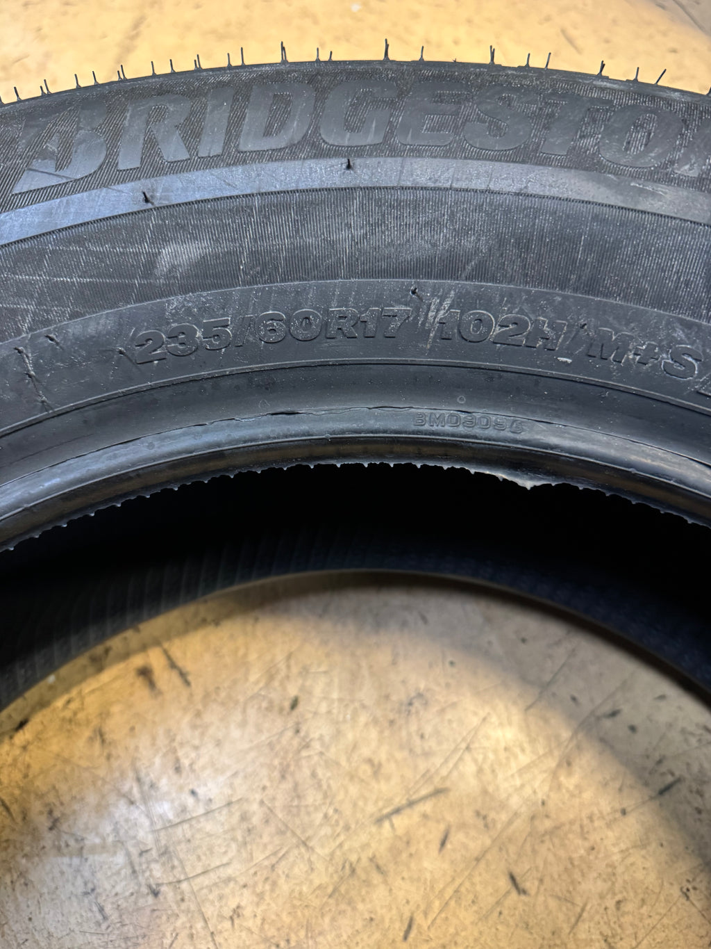 2 BRIDGESTONE WEATHERPEAK BSW P 235 60 17 102H ALL WEATHER TIRE 006046
