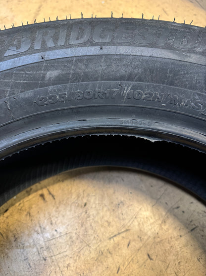 2 BRIDGESTONE WEATHERPEAK BSW P 235 60 17 102H ALL WEATHER TIRE 006046