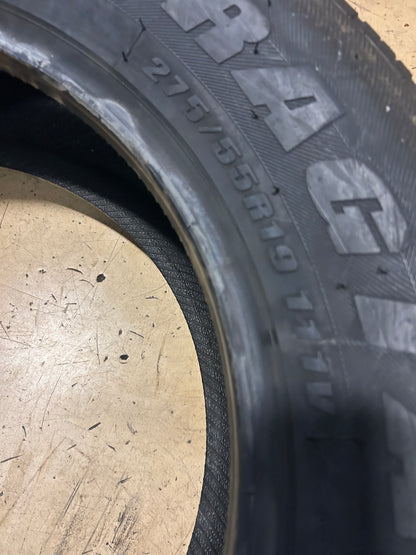 2 NOS FEDERAL COURAGIA F/X BSW P 275 55 19 111V HIGHWAY TIRE 40GI9A