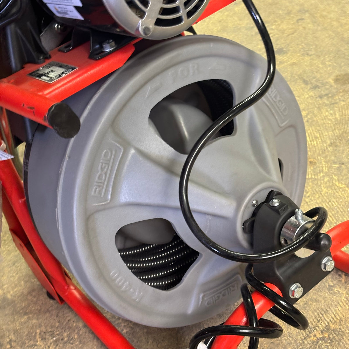 RIDGID K-400 DRAIN CLEANING SNAKE AUGER 120-VOLT DRUM MACHINE K-400-T3