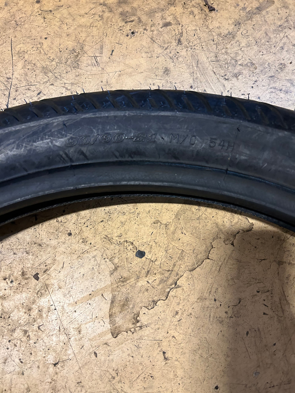 NOS DUNLOP ELITE 3 BSW 90 90 21 54H FRONT MOTORCYCLE TIRE 407922