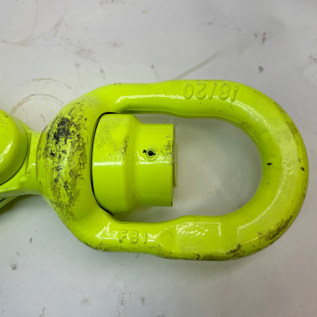 GUNNEBO 3/4" BKL-18/20-10 GRADE 100 SELF-CLOSING SWIVEL HOOK - 35273 LBS