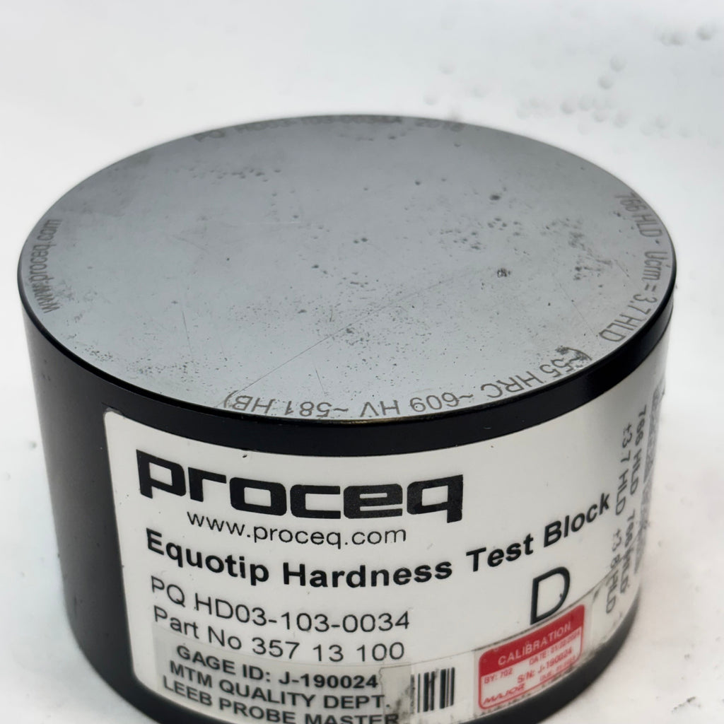 USED PROCEQ EQUOTIP 550 HARDNESS TESTER W/UCI PROBE & STANDARD