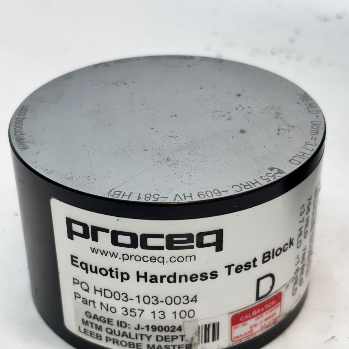 USED PROCEQ EQUOTIP 550 HARDNESS TESTER W/UCI PROBE & STANDARD