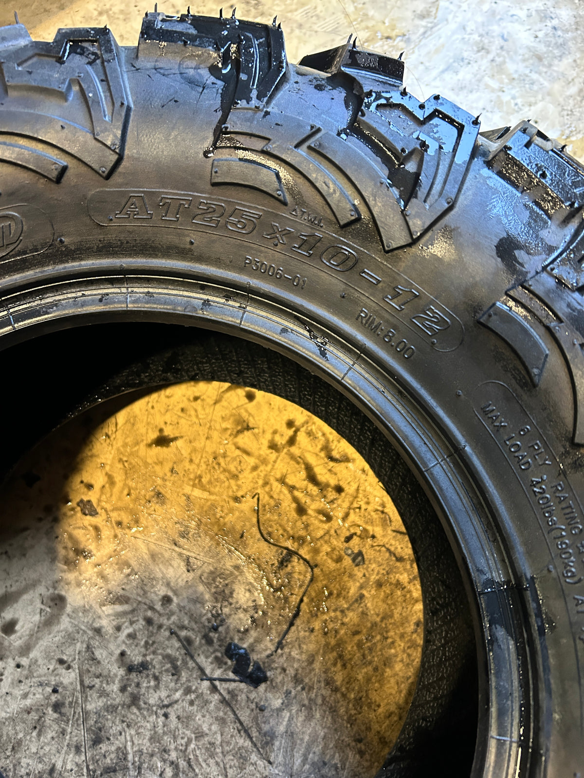 QUADBOSS QBT447 BSW AT 25 10 12 6PLY ATV/UTV TIRE 608989