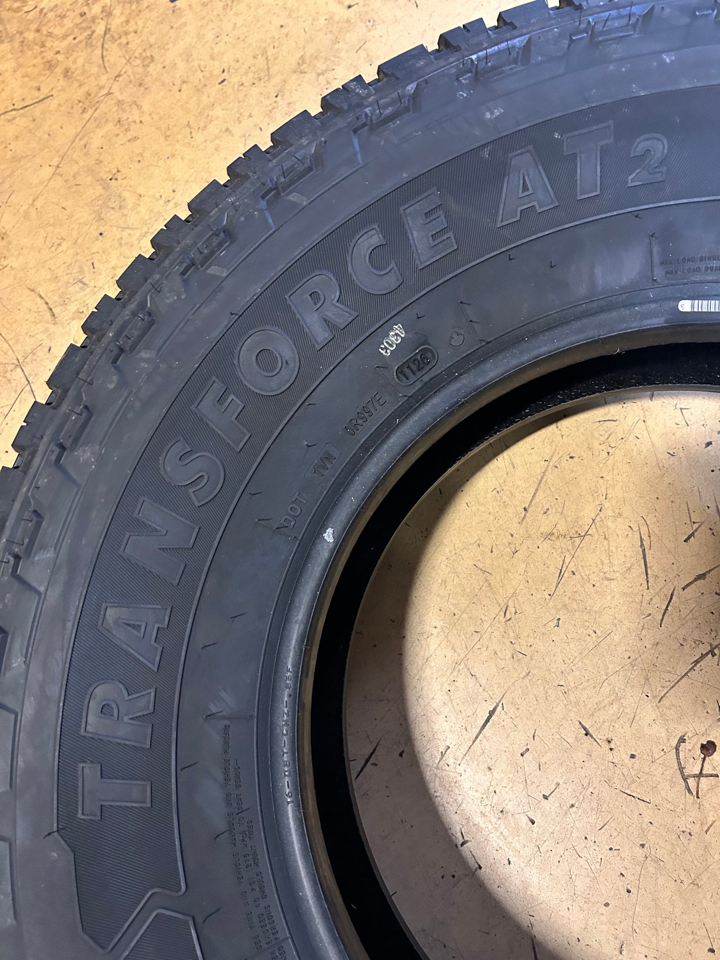 FIRESTONE TRANSFORCE AT2 BSW LT 235 85 16 120/116R 10PLY ALL TERRAIN TIRE 000179