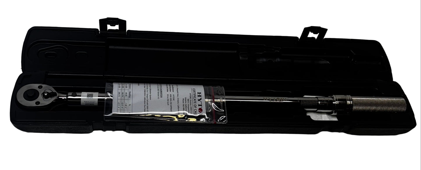 HYTORC 30 - 250 FT-LBS MANUAL TORQUE WRENCH MW-008-250-MFRMH