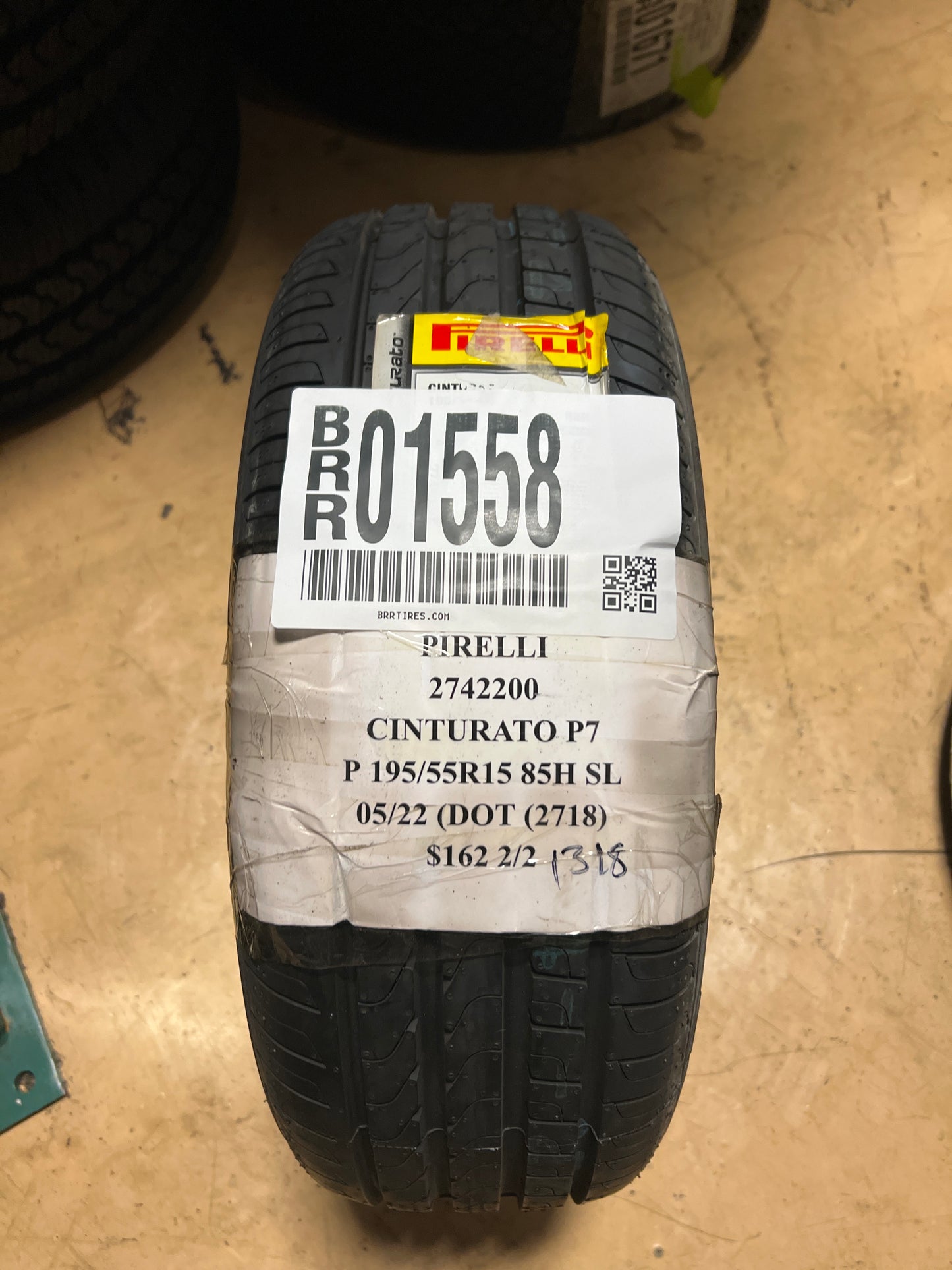2 NOS PIRELLI CINTURATO P7 195 55 15 85H SL UHP SUMMER TIRES 2742200