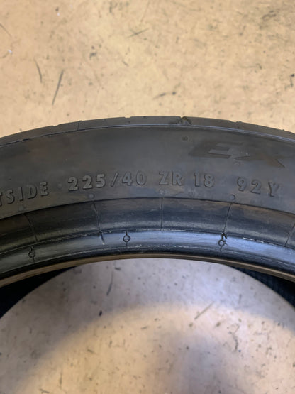 CONTINENTAL EXTREMECONTACT SPORT 02 BSW P 225 40 18 92Y XL TIRE 03125140000