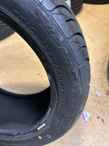 NOS 2 FEDERAL SUPER STEEL 595 BSW P 275 40 17 98V PERFORMANCE TIRE 14GL7A