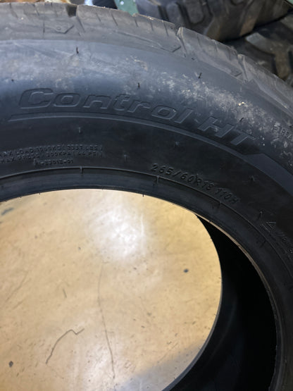 BFGOODRICH ADVANTAGE CONTROL HT BSW P 265 60 18 110H ALL SEASON TIRE 18717