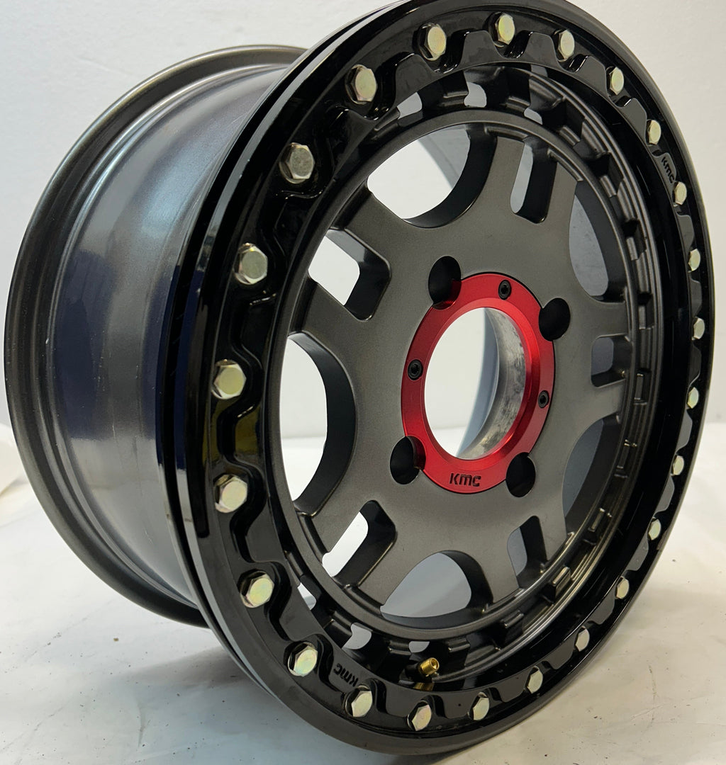 KMC ATV KS240 RECON BEADLOCK G-MTL BLK-RING 15X7 4X137 ET38 WHEEL