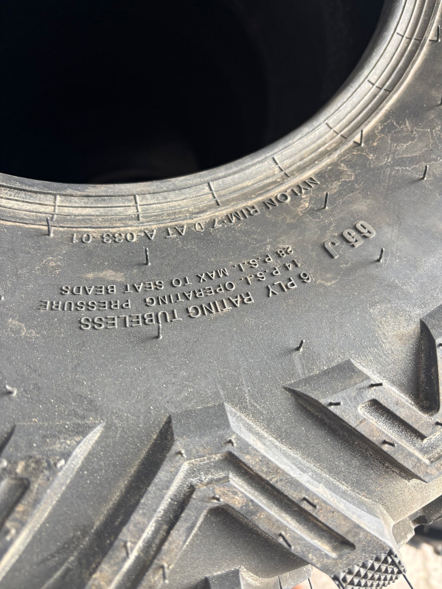 SUNF A033 POWER BSW AT 27 9 12 65J 6PLY ATV TIRE 270912