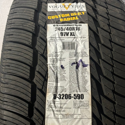 VOGUE CUSTOM BUILT RADIAL WHITE/GOLD P 245 40 18 97V XL PERFORMANCE A/S TIRE 03206590