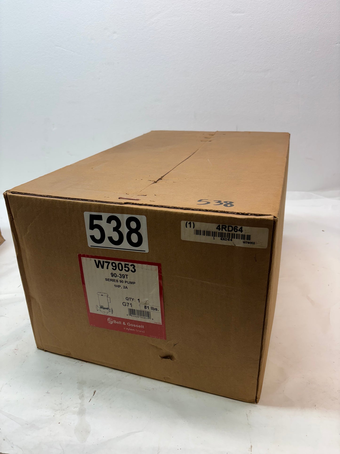 BELL AND GOSSETT 90 SERIES PUMP 90-39T 2A 179053 W79053