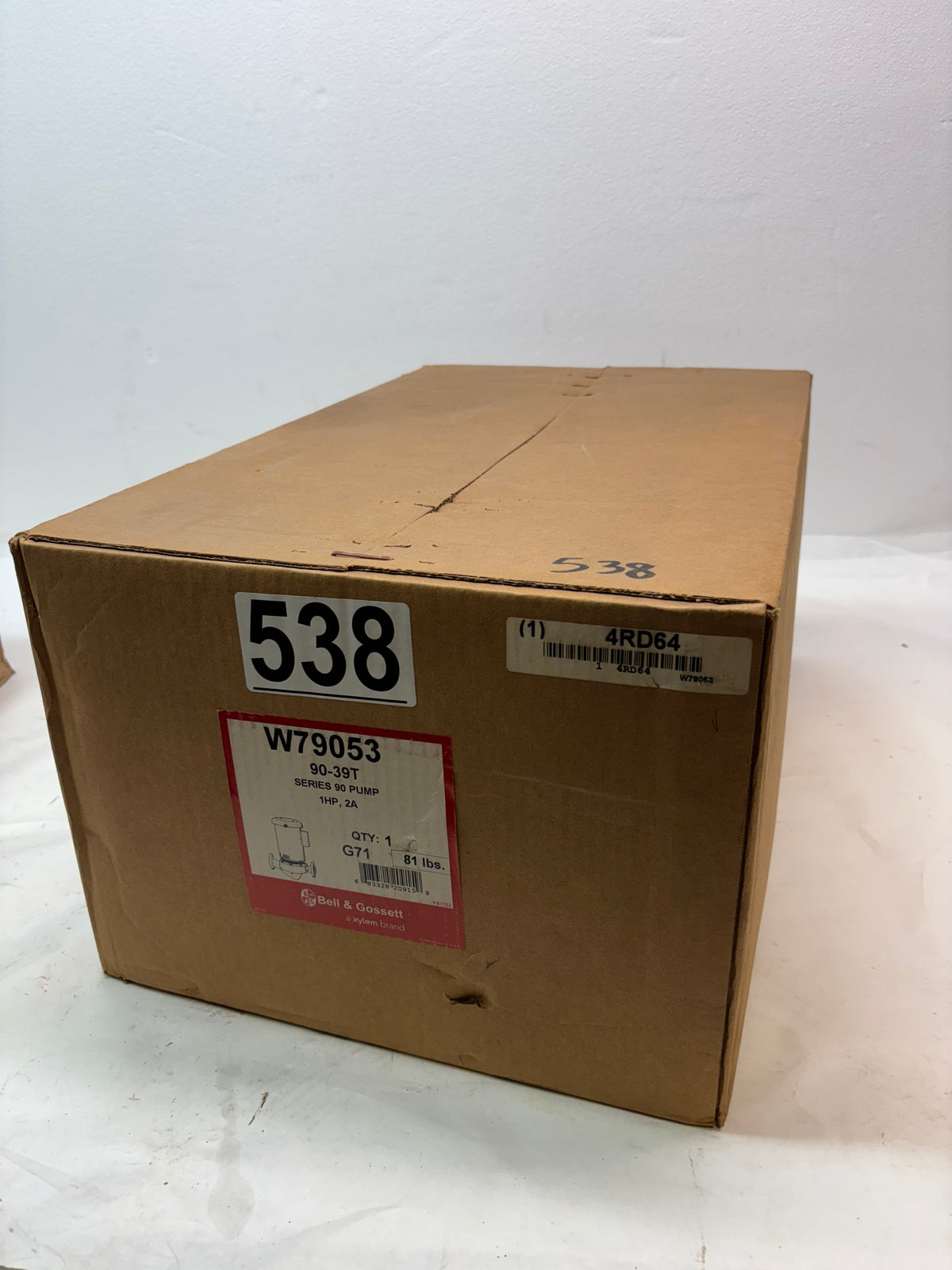 BELL AND GOSSETT 90 SERIES PUMP 90-39T 2A 179053 W79053