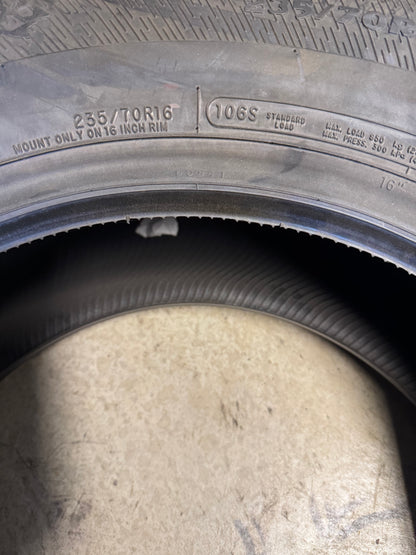 NOS HERCULES AVALANCHE X-TREME BSW P 235 70 16 106S WINTER TIRE 01058
