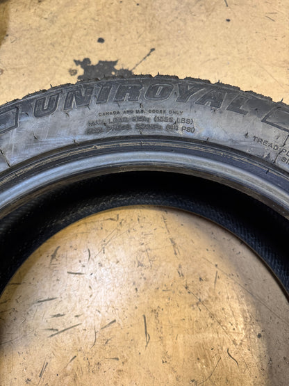 2 NOS UNIROYAL TIGER PAW ICE AND SNOW 3 BSW P 205 55 17 91H WINTER TIRE 09240