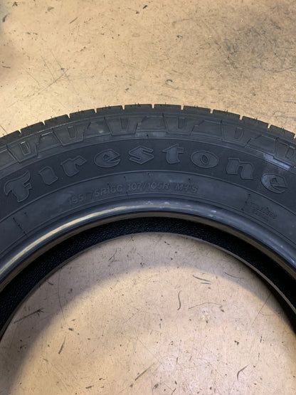 4 FIRESTONE TRANSFORCE CV BSW LT 195 75 16 107/105R 8PLY ALL SEASON TIRE 004708