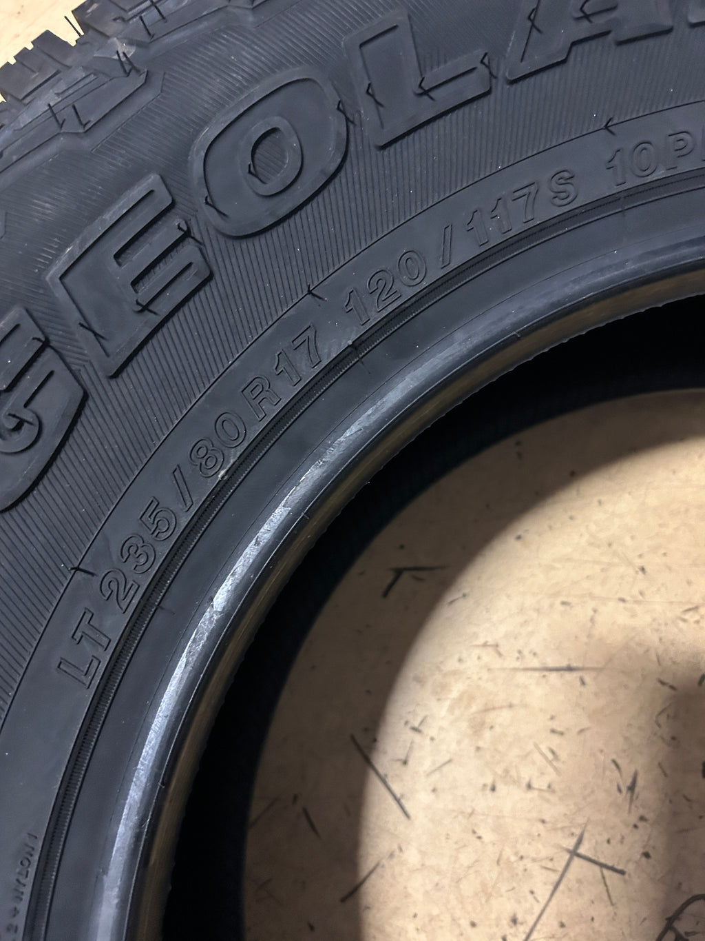 YOKOHAMA GEOLANDAR A/T4 G018 BSW LT 235 80 17 120/117S 10PLY ALL TERRAIN TIRE 110101820
