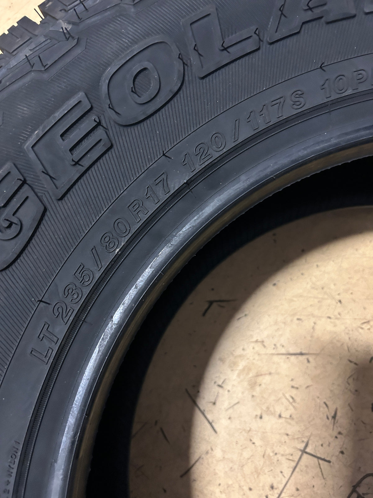 YOKOHAMA GEOLANDAR A/T4 G018 BSW LT 235 80 17 120/117S 10PLY ALL TERRAIN TIRE 110101820