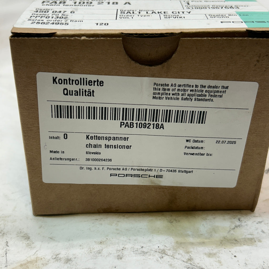 USED PORSCHE ENGINE TIMING CHAIN TENSIONER PAB109218A