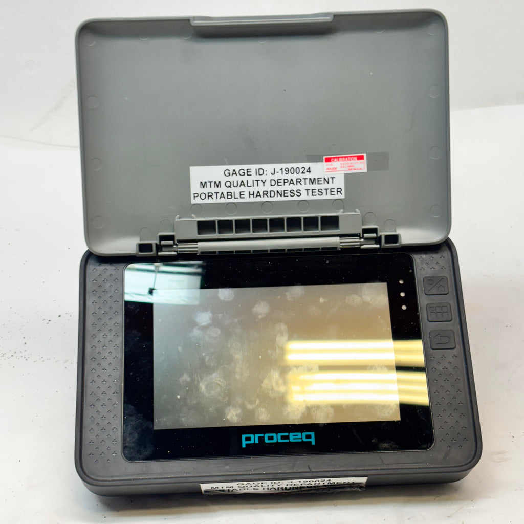 USED PROCEQ EQUOTIP 550 HARDNESS TESTER W/UCI PROBE & STANDARD