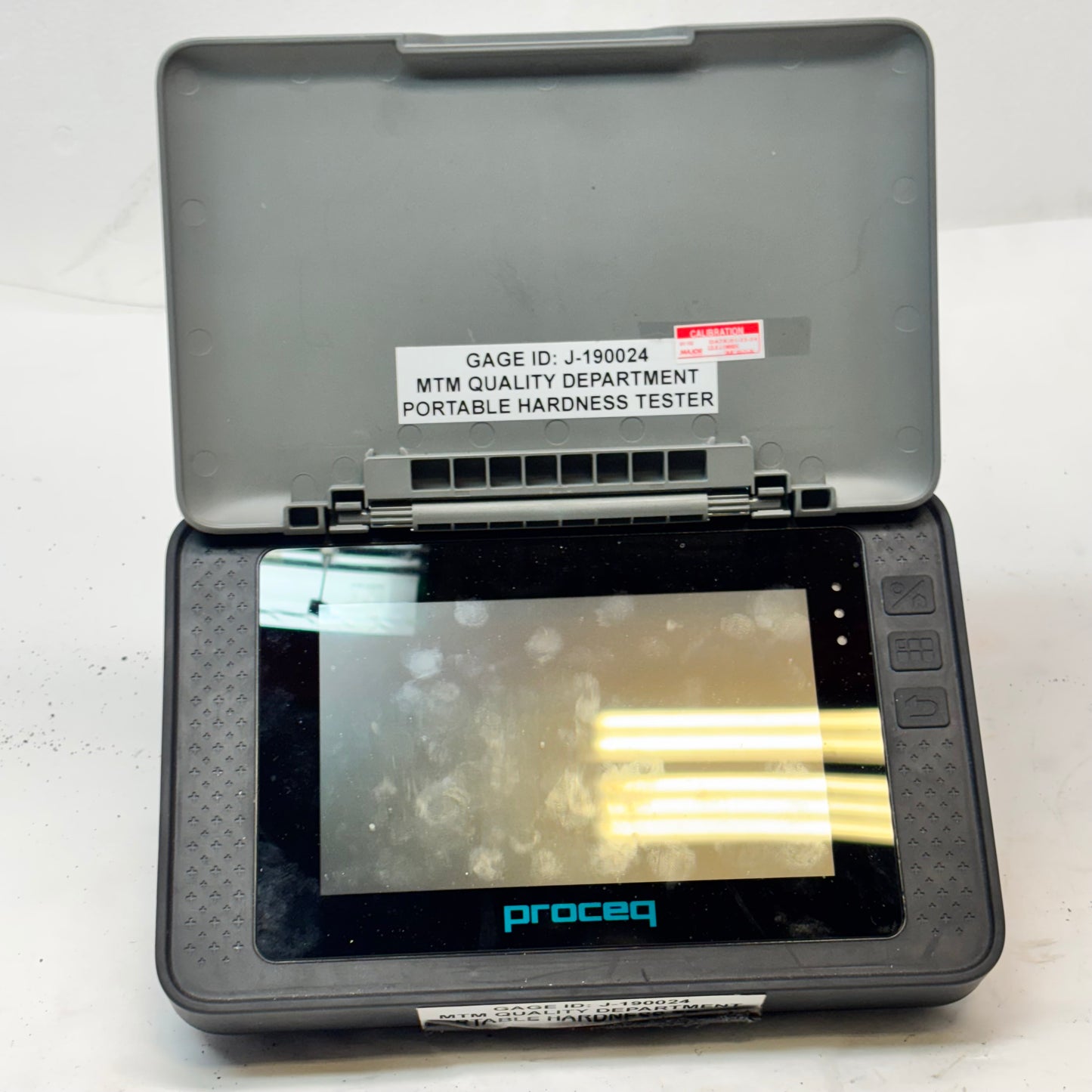 USED PROCEQ EQUOTIP 550 HARDNESS TESTER W/UCI PROBE & STANDARD