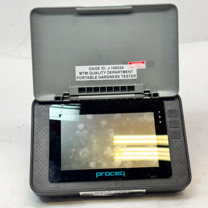 USED PROCEQ EQUOTIP 550 HARDNESS TESTER W/UCI PROBE & STANDARD