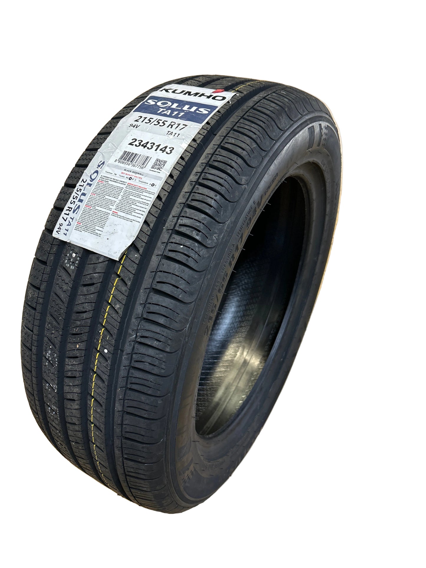 2 KUMHO SOLUS TA11 BSW P 215 55 17 94V ALL SEASON TIRE 2343143