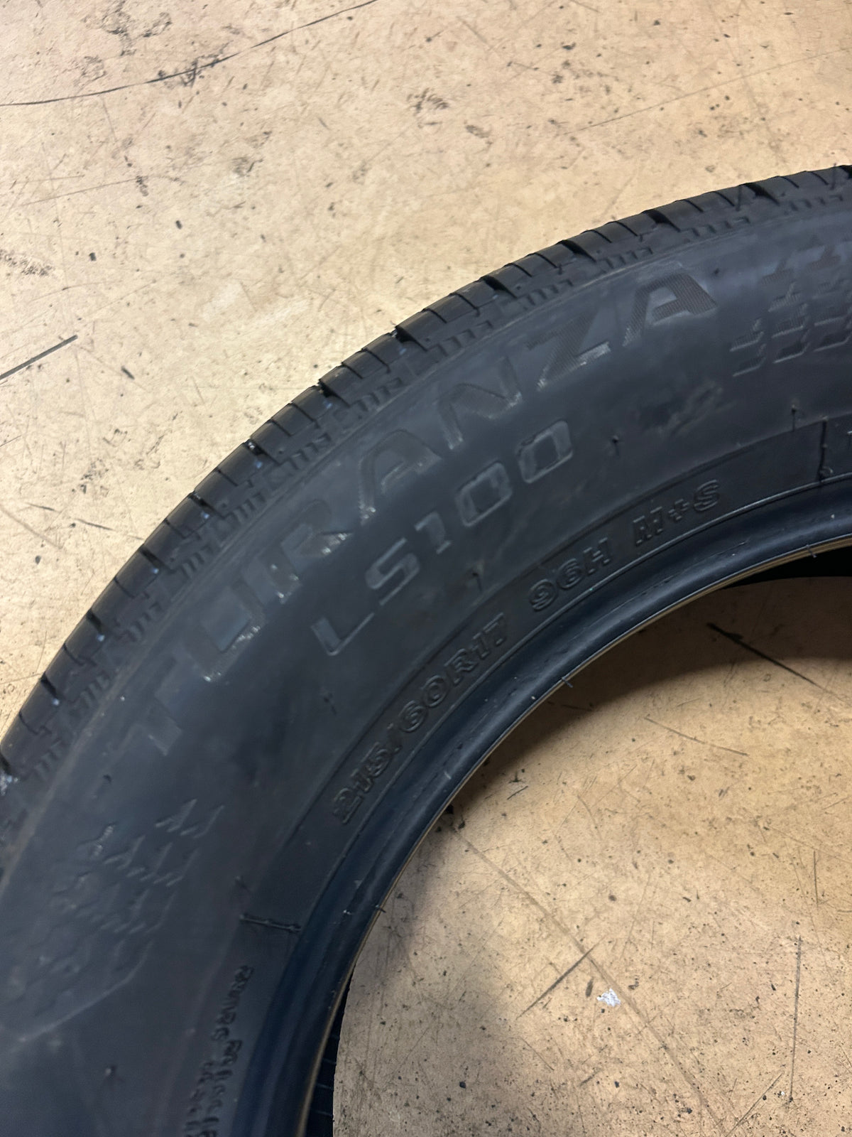 BRIDGESTONE TURANZA LS100 BSW P 215 60 17 96H ALL SEASON TIRE 013798