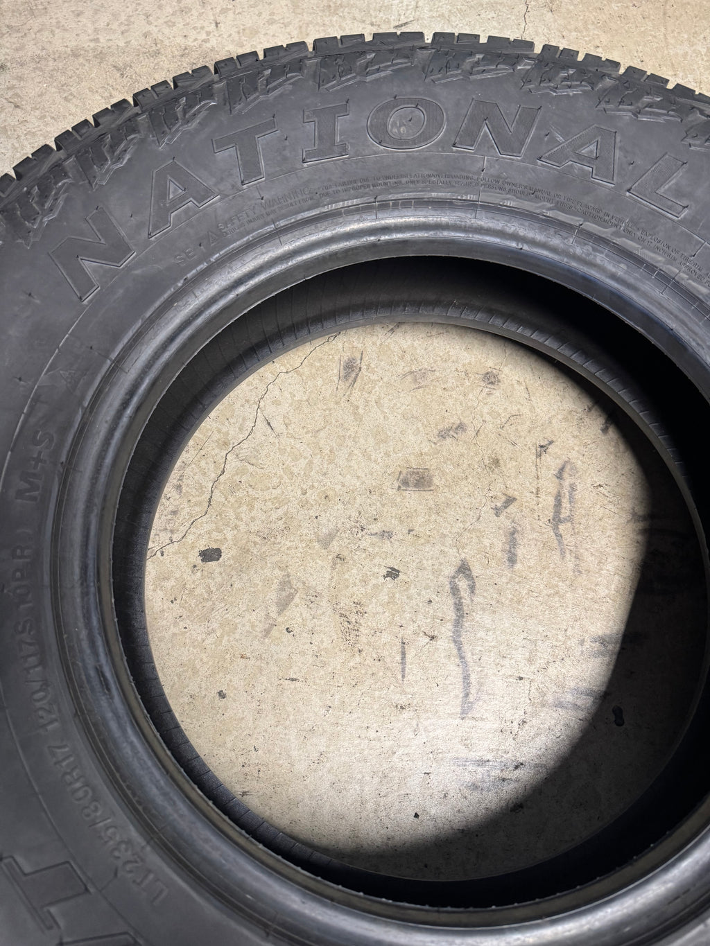 NOS NATIONAL COMMANDO A/T BSW LT 235 80 17 120/117S 10PLY ALL TERRAIN TIRE NLT95