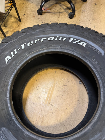 BFGOODRICH ALL TERRAIN T/A KO3 BSW LT 35 12.5 17 119R 8PLY TIRE 03347