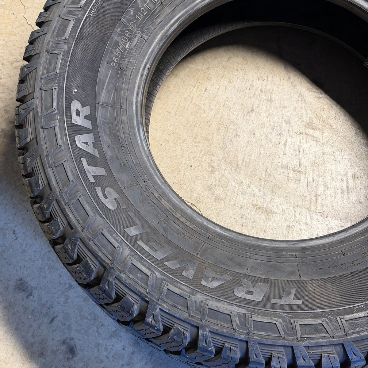 NOS TRAVELSTAR ECOPATH A/T  BSW  P 265 70 16 112T SL ALL TERRAIN TIRE LLSUV014