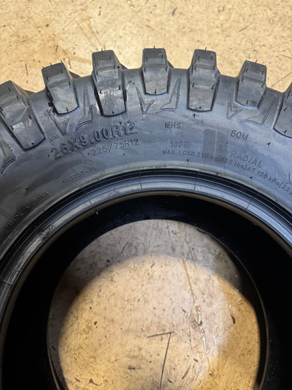 WOLF PACK P3057 BSW AT 26 9 12 60M 10PLY ATV/UTV TIRE WD3069