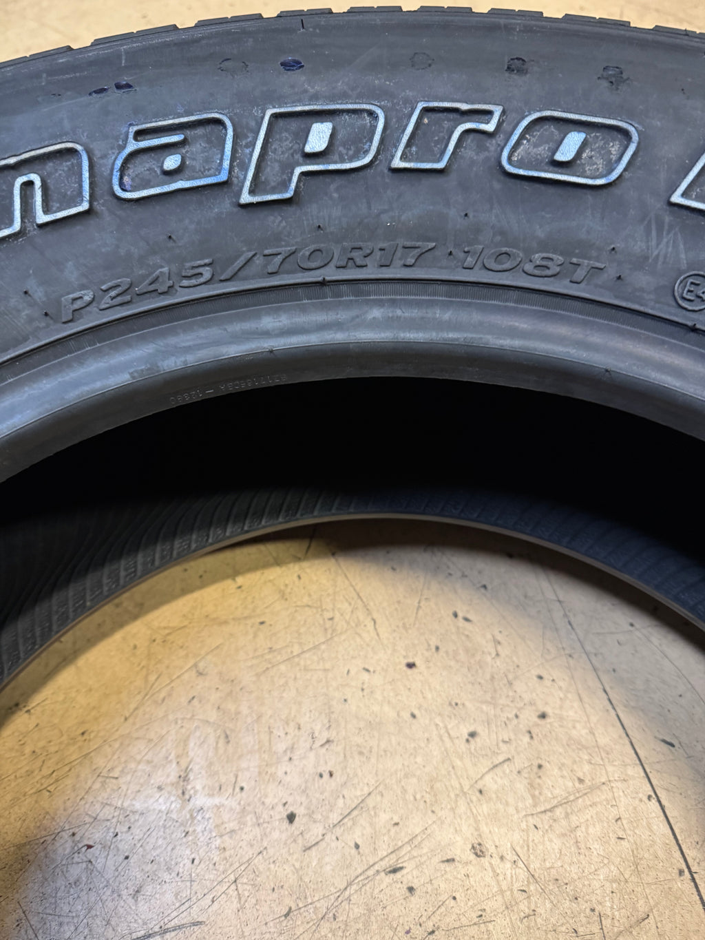 2 HANKOOK DYNAPRO HT OWL P 245 70 17 108T HIGHWAY TERRAIN TIRE 1011345