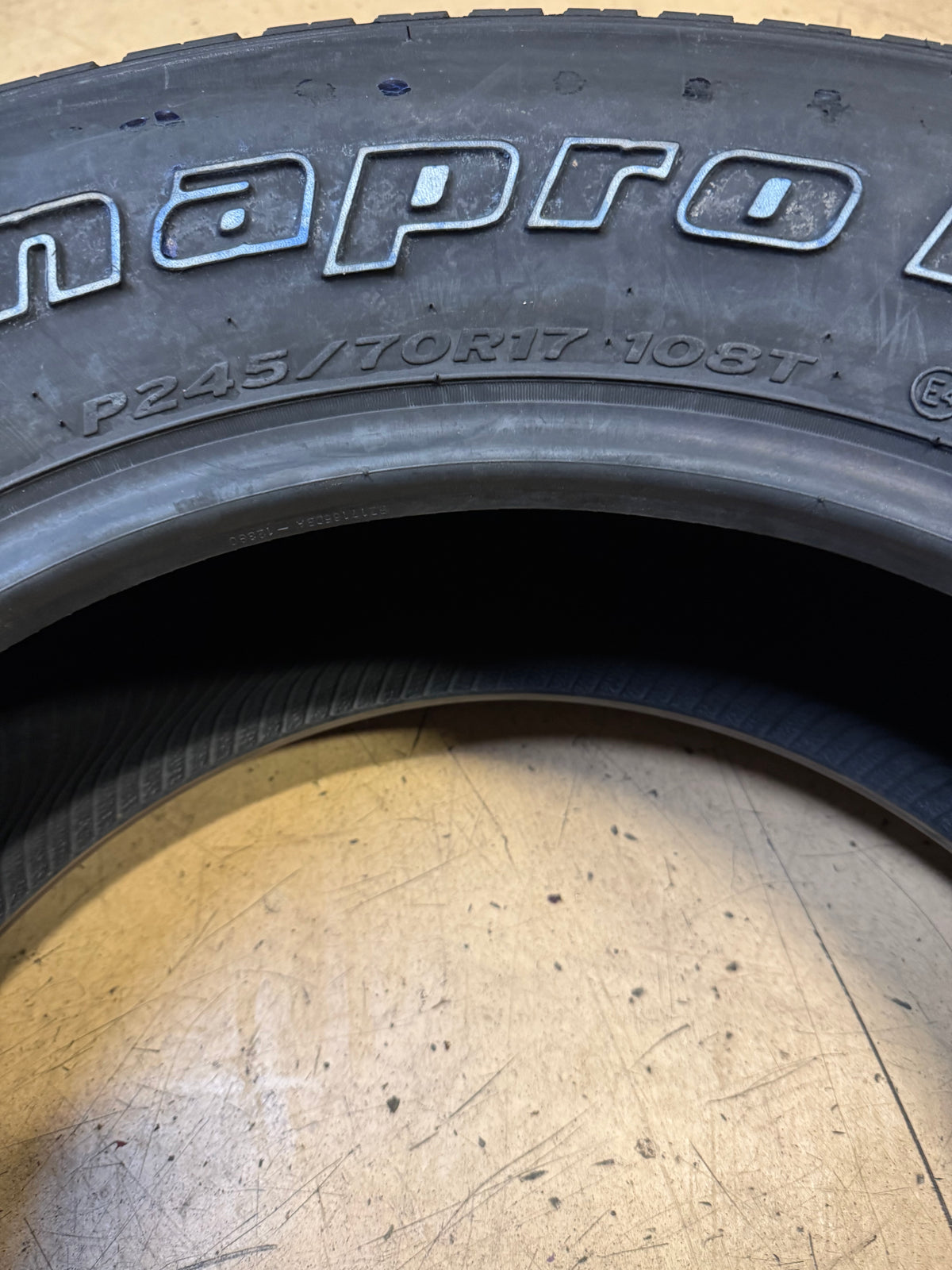 2 HANKOOK DYNAPRO HT OWL P 245 70 17 108T HIGHWAY TERRAIN TIRE 1011345