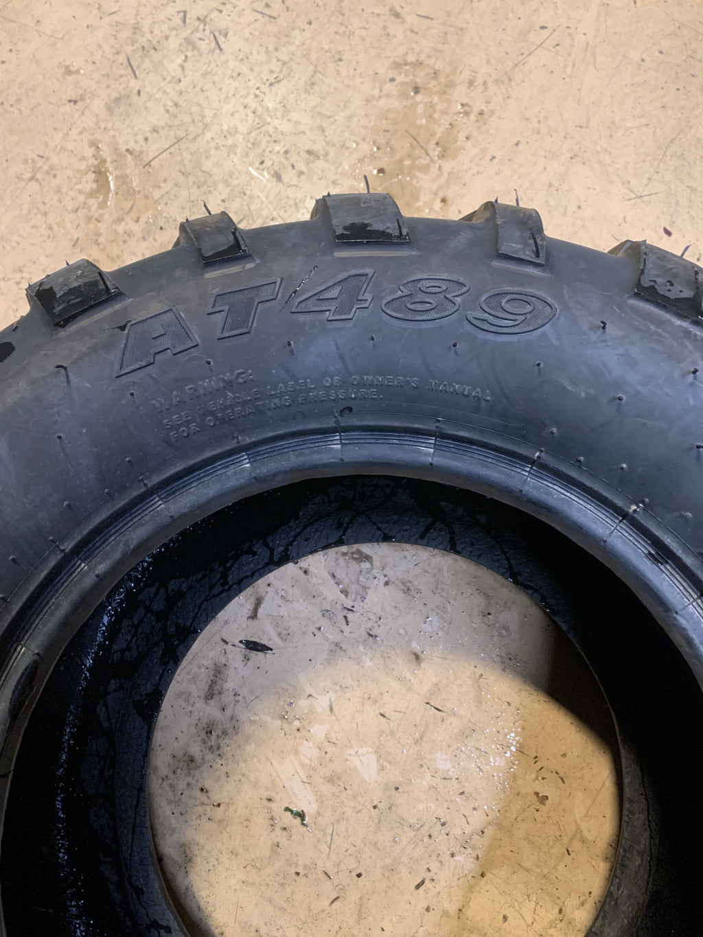 CARLISLE  AT489 BSW   25 11 12 4 PLY ATV/UTV TIRE 6P07701