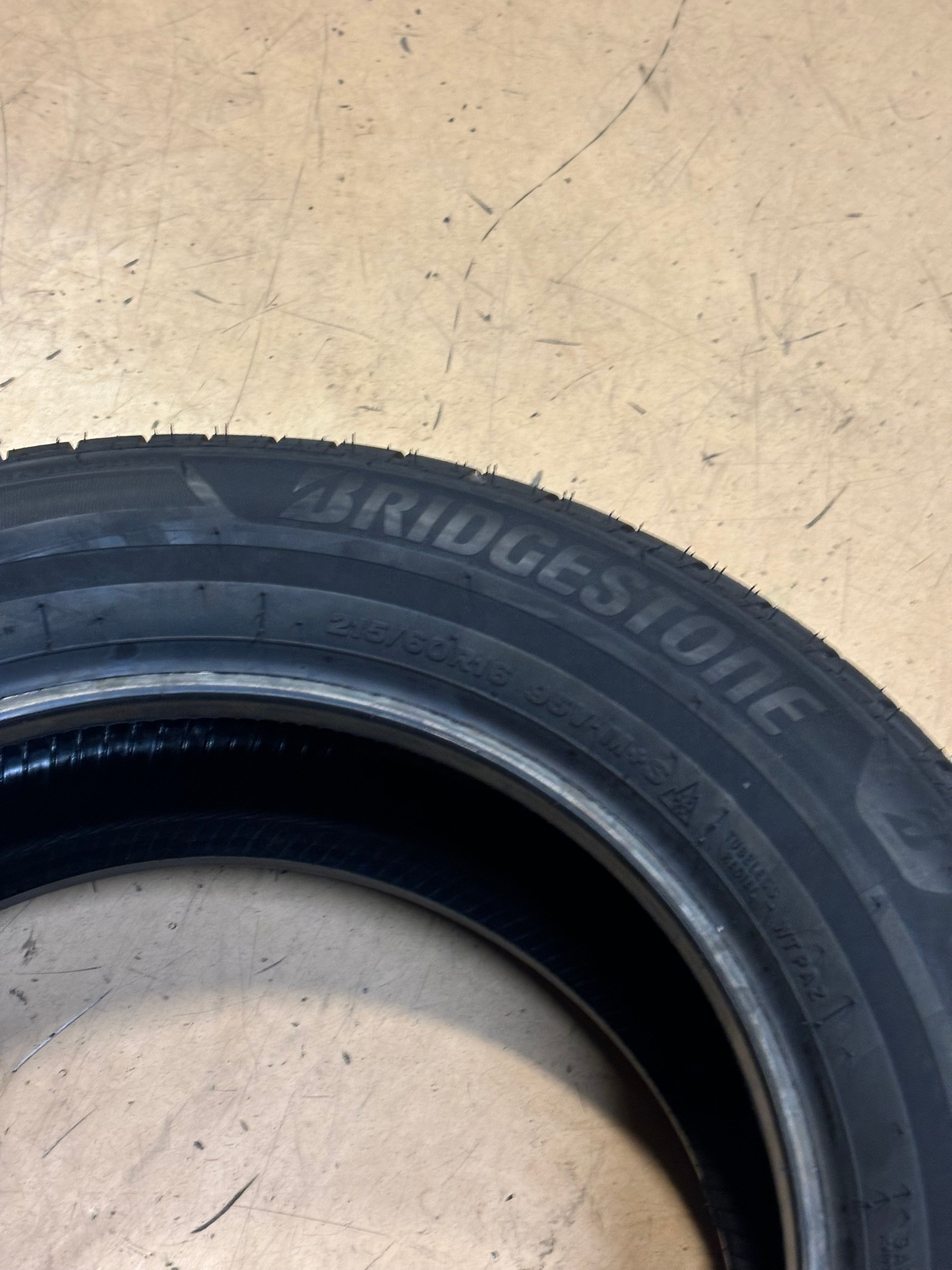 2 BRIDGESTONE WEATHERPEAK BSW P 215 60 16 95V ALL WEATHER TIRE 006016