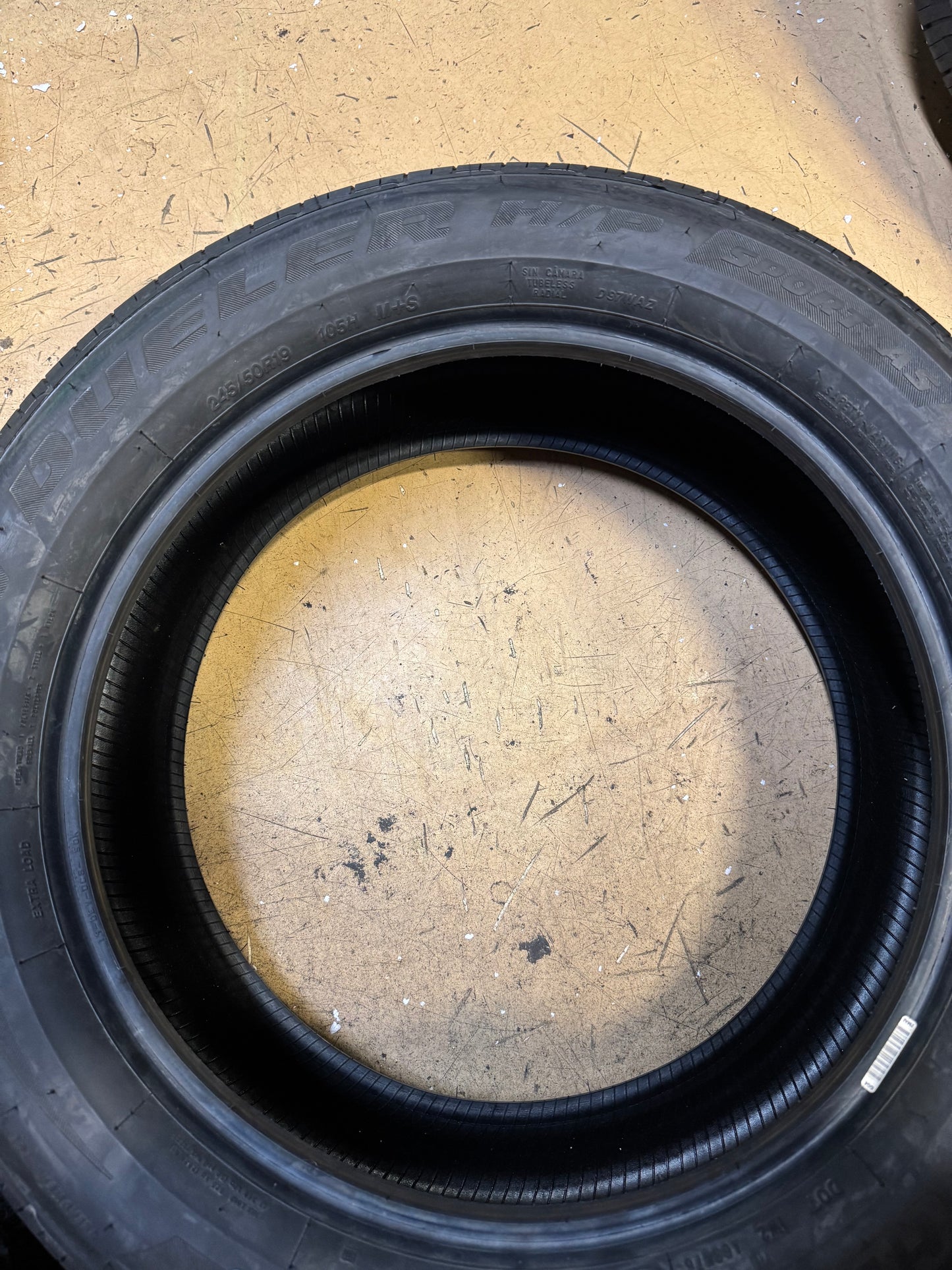BRIDGESTONE DUELER H/P SPORT AS BSW P 245 50 19 105H XL ALL SEASON TIRE 004747