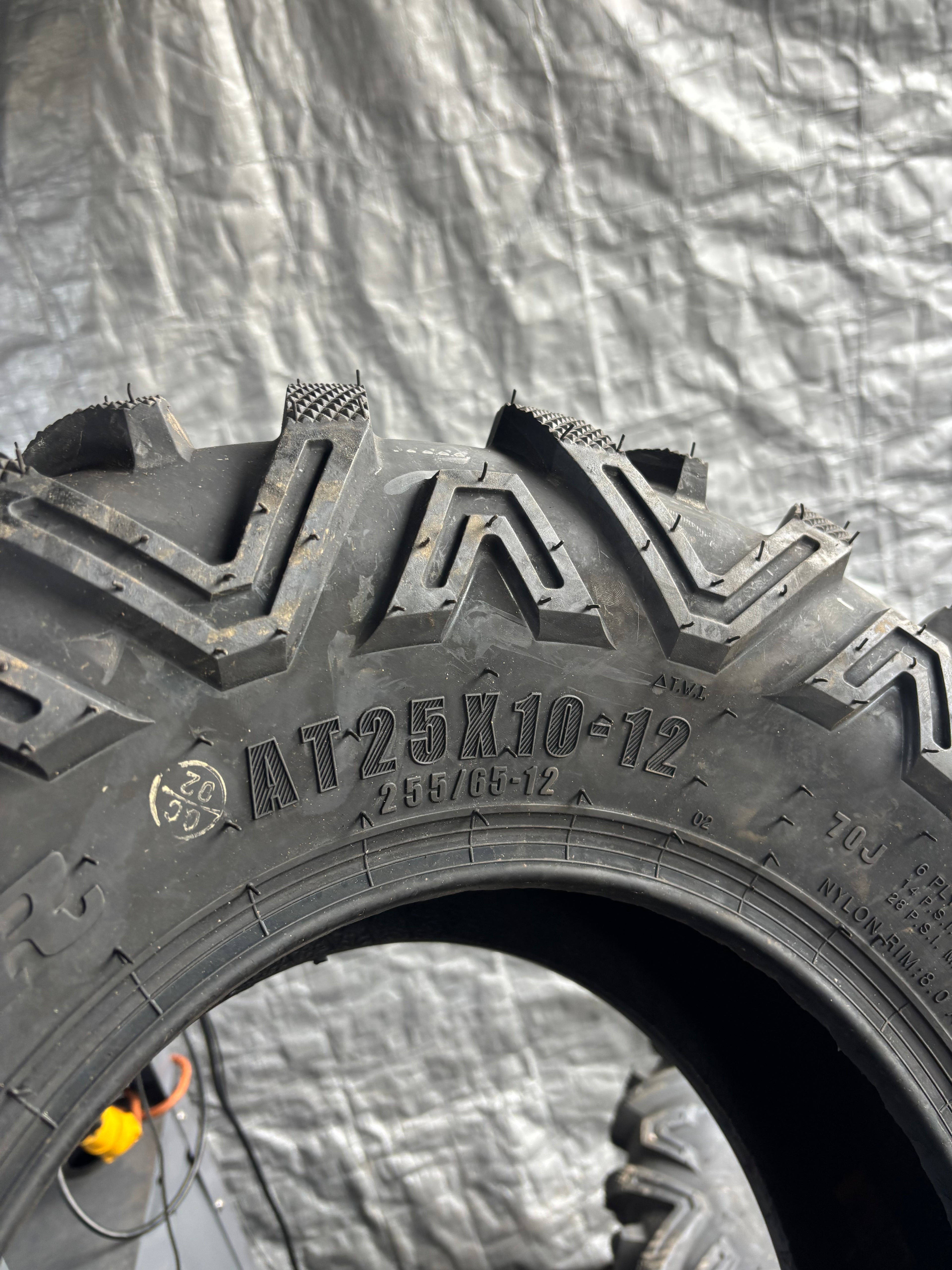 NOS SUNF POWER A033 BSW AT 25 10 12 70J 6PLY ATV/UTV TIRE SP251012